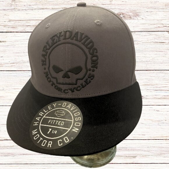 Harley Davidson Willie G Skull Cap 99406-22VM Men’s Fitted Size 7 1/4 - Picture 1 of 4